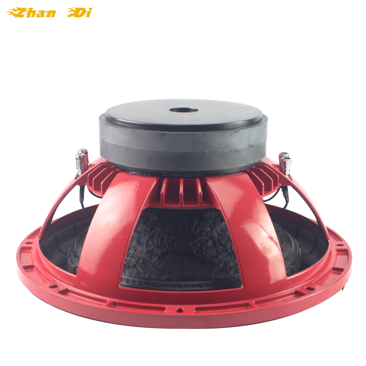 OEM Factory High Quality 15 Inch Car Audio Bass Red Subwoofer Red Dual Coil 1500W RMS Power DC 12V