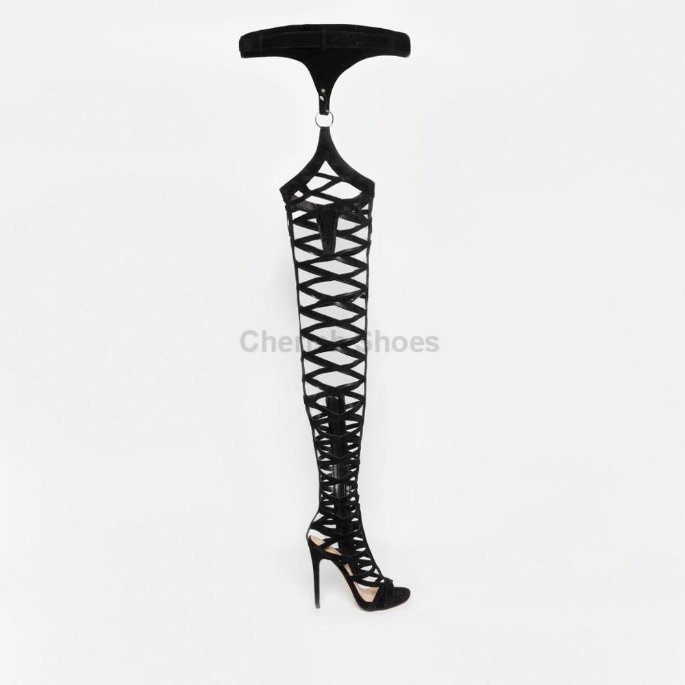 Fashion Heels Thigh Boots Thin stiletto Heel wholesale heels ladies boots Buckle Belt Strap over  Knee winter Boots For Women