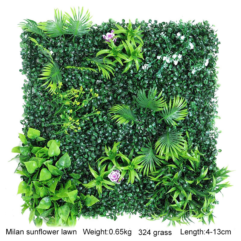 New Product Ideas 2021 Customized Vertical Plastic Artificial Green Plant Grass Wall 3D Plant Background Panel