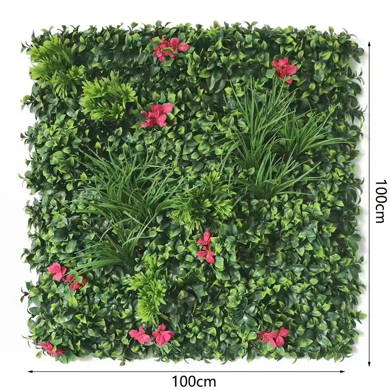 Outdoor Garden Decoration Ultraviolet-Proof Vertical Green Plant Wall Artificial