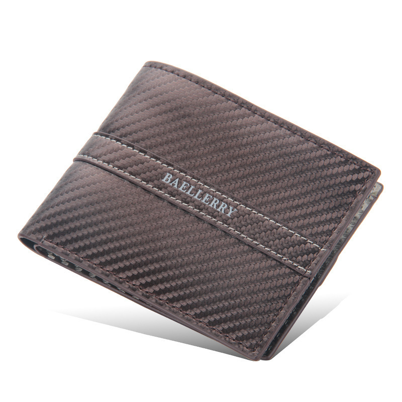 BAELLERY D9137 High Quality Men Mini Wallet Short Clutch Wallet Card Holder Business Wallet