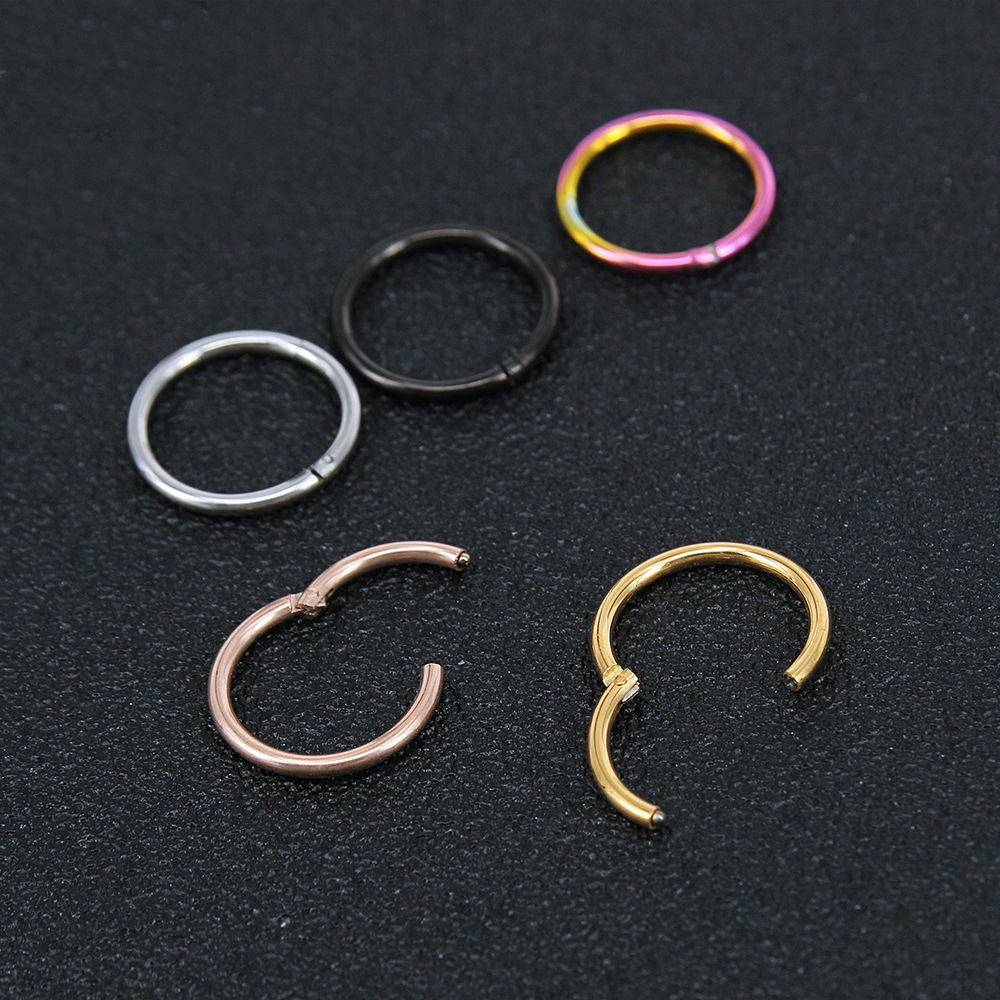 Manufacturer Surgical Steel Nose Piercings Tiny Nose Rings 316L Stainless Steel Cartilage Tragus Lip Nose Ring Piercings Jewelry