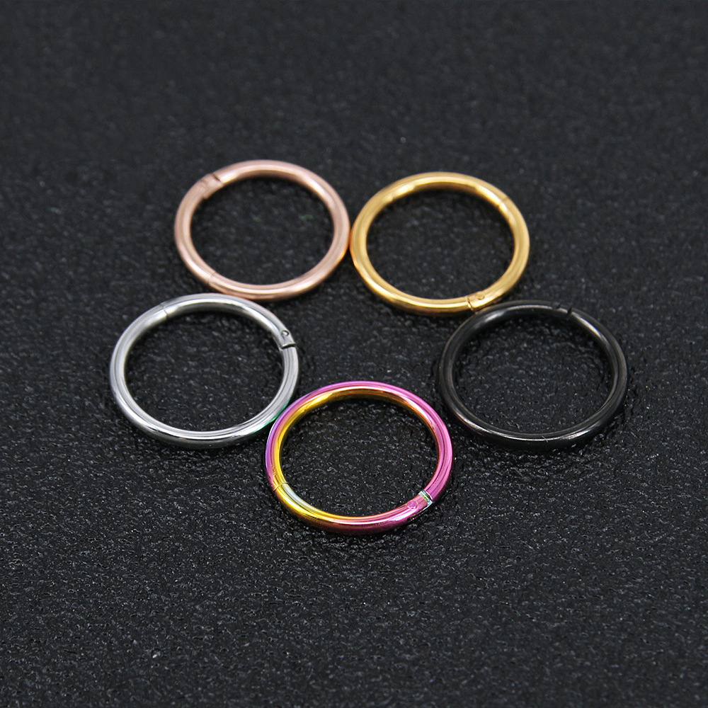 Manufacturer Surgical Steel Nose Piercings Tiny Nose Rings 316L Stainless Steel Cartilage Tragus Lip Nose Ring Piercings Jewelry