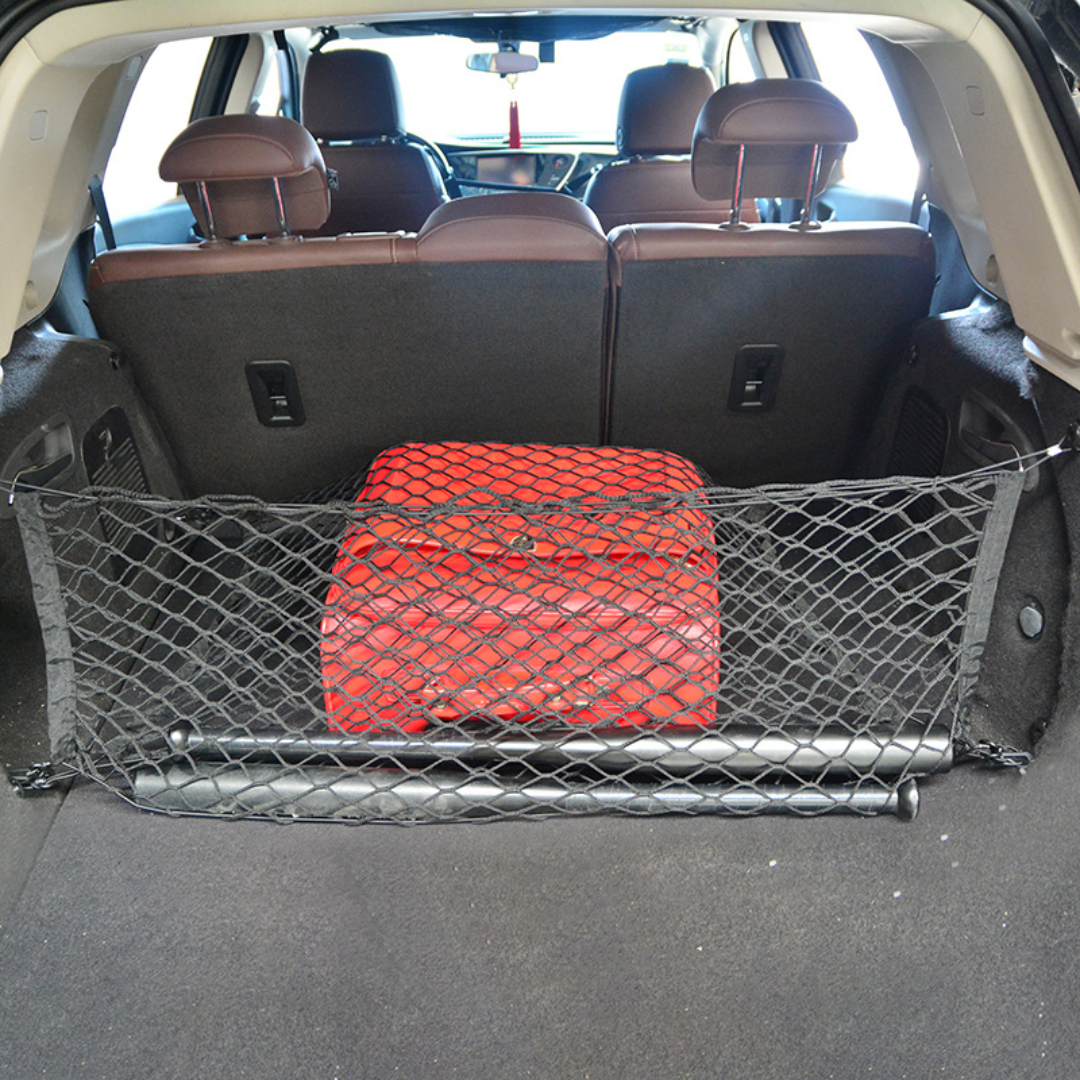 Adjustable Elastic Trunk Storage Net with Hook for Car Exterior Accessories for SUV Cars and Trucks available in bulk quantity