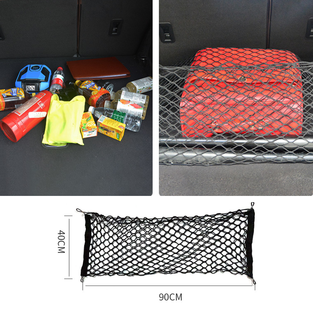 Adjustable Elastic Trunk Storage Net with Hook for Car Exterior Accessories for SUV Cars and Trucks available in bulk quantity