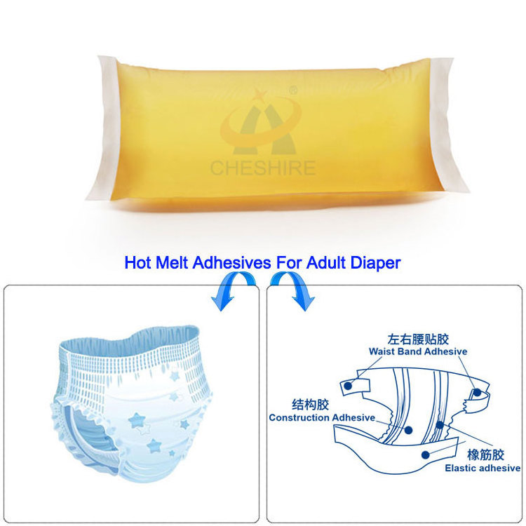 Best Structure Hot Melt Glue Manufacturer High Quality Hot Melt Pressure Sensitive Adhesive for Sanitary Napkin Non-woven Fabric