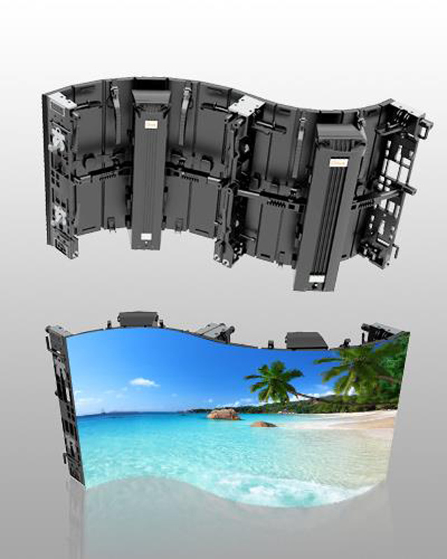 Customized Indoor Wall Flexible Video display Soft Led Screen P3.91 Flexible Curve Led Panel