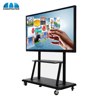 55' outdoor electronic advertising board ultra wide monitor smart display teaching white board all in one touch screen machine