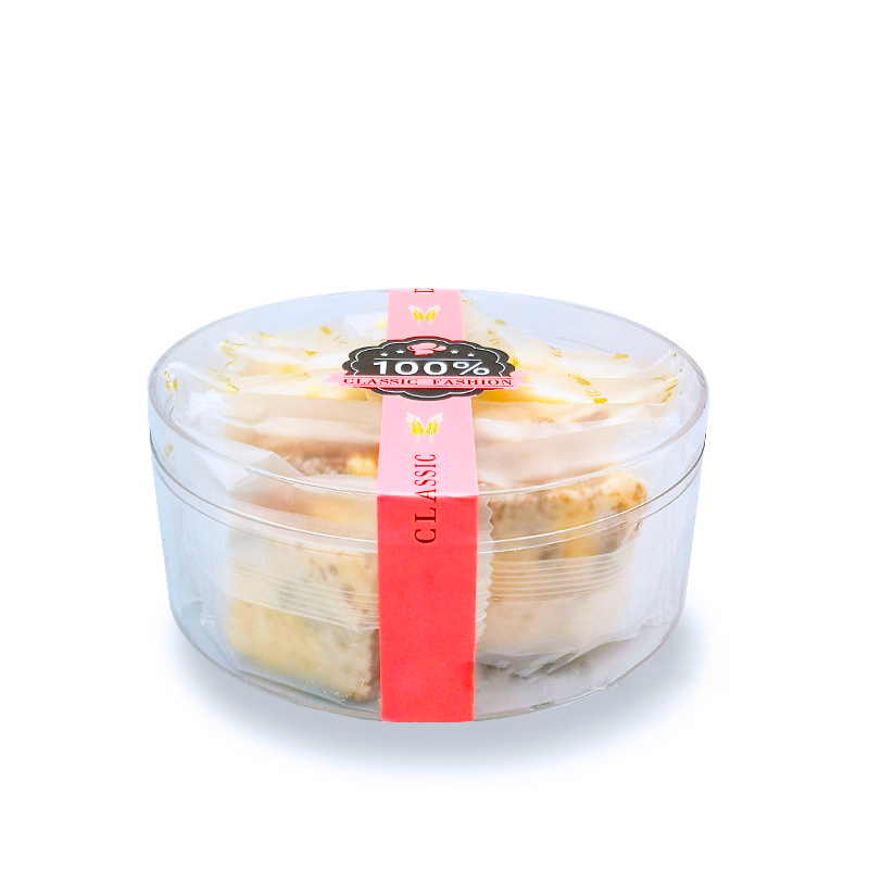 Wholesale Custom Logo High Quality PS Transparent Box Plastic Food Container with Lid