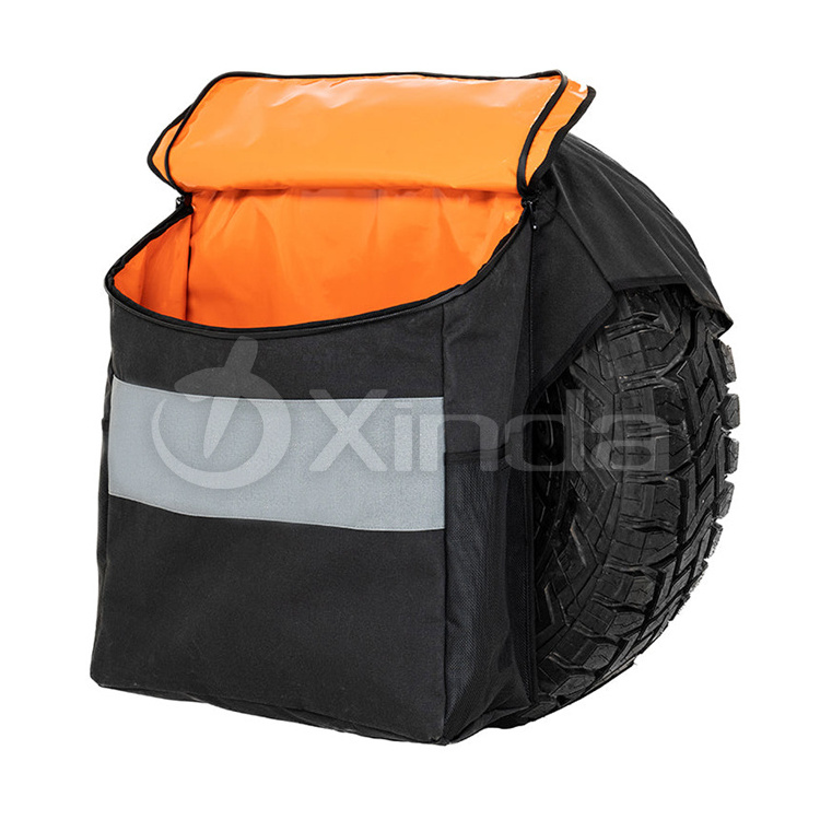 Factory 4WD Overlanding Offroad Spare Wheel Bag Hard Coated Waterproof Canvas Tire Bag