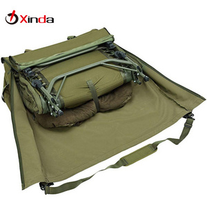 Custom Tarp Fishing Folding Chair Transport Bag Roll Top Camping Bedchair Storage Bag