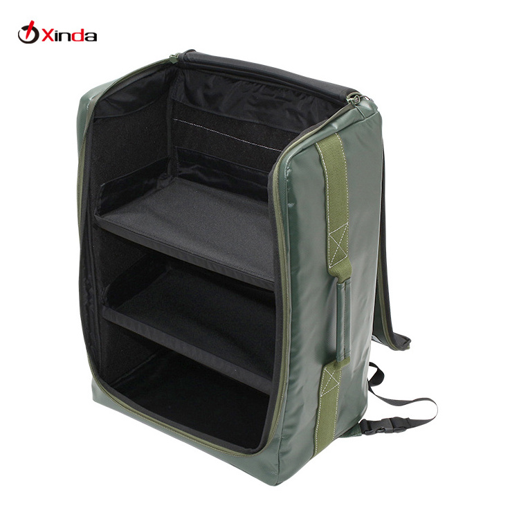 Factory Padded Cooking Utensils Shelf Bag Waterproof Tarpaulin Outdoor Camping Backpack