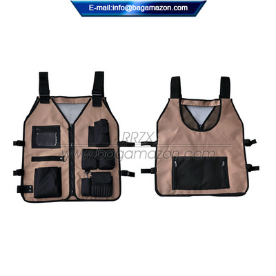 Multi Pockets Tool Vest Heavy Duty Waistcoat Tool Bag Custom Tool Vest