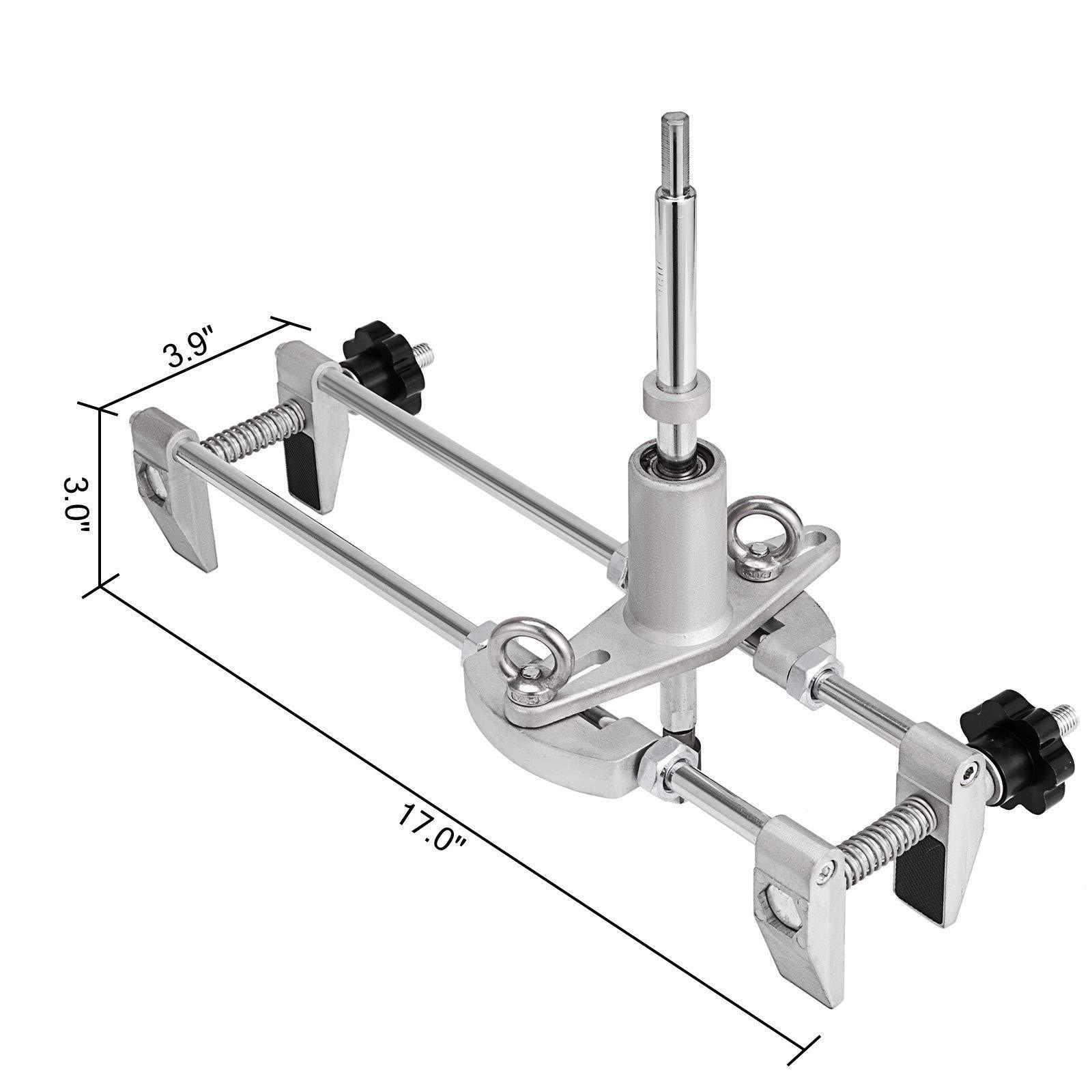 Door Lock Hole Opener Kit, Mortice Door Fitting Kit with 3pcs Tungsten Steel Cutters & Accessories,Mortising Jig Tool Hole Saw