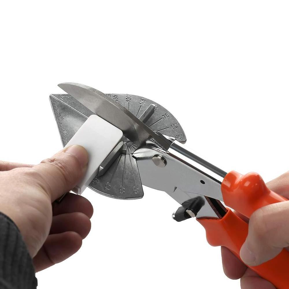 Multi Angle Miter Shear Cutter Hand Tools,45-135 Degree Adjustable Angle Scissors Trim Shears Tools Pipe Trim Cutter