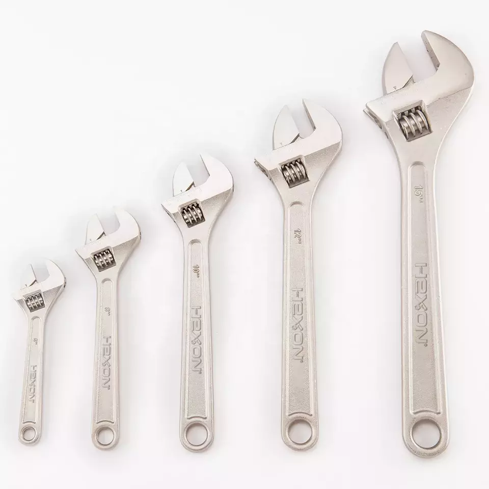 Adjustable Wrenches in Optional Sizes Lightweight Carbon Steel Spanner