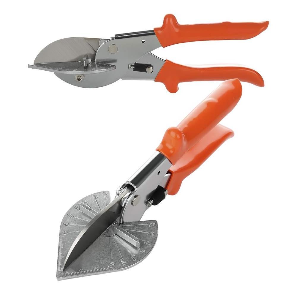 Multi Angle Miter Shear Cutter Hand Tools,45-135 Degree Adjustable Angle Scissors Trim Shears Tools Pipe Trim Cutter