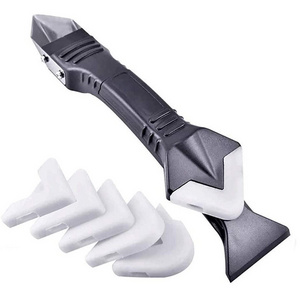 3 in 1 Silicone Caulking Tools Glass Glue Angle Scraper stainless steelhead Caulk Remover and Sealant Scraper