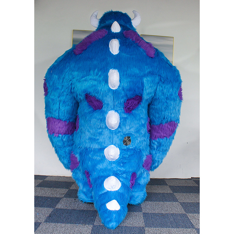 CH Blue Monster inflatable halloween costumes for adults,factory real picture adult size mascot costume for sale