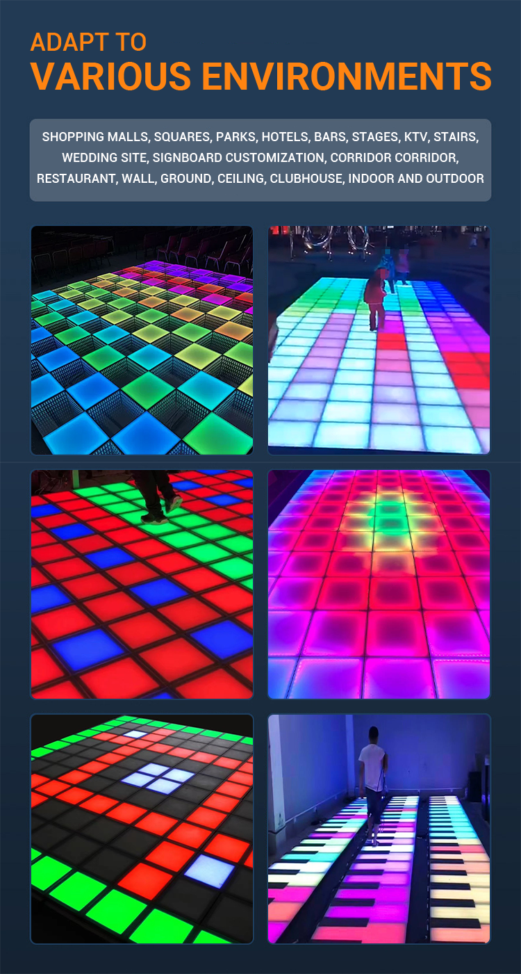 CH lighted led dance floor for wedding party stage,dance floor light ...