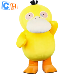 CH Psyduck mascot costume cartoon character for party,hot sale inflatable mascot costume for stage