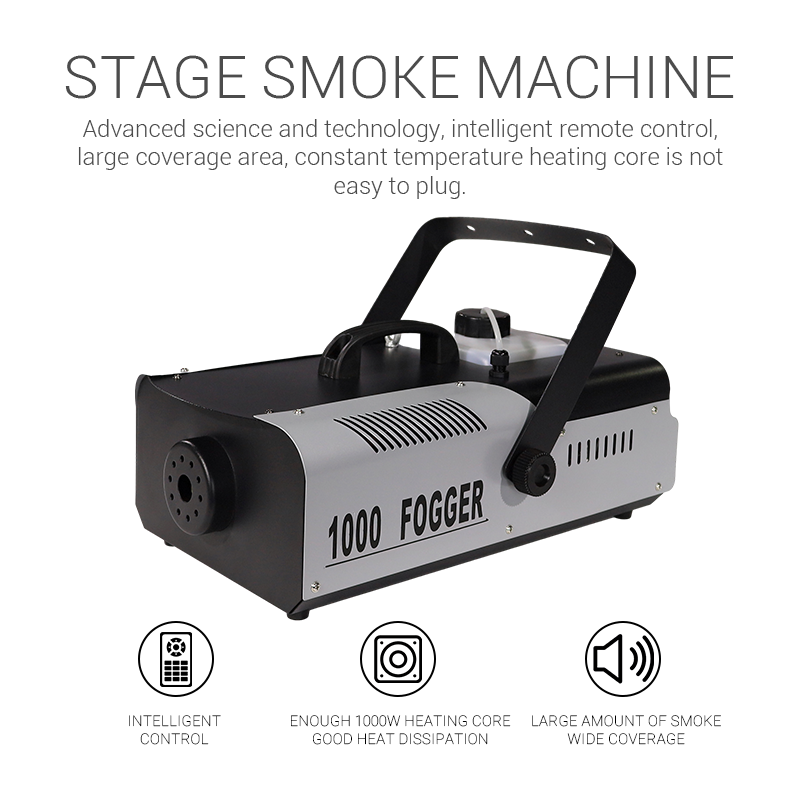 CH Professional wholesale price 1000W low lying fog smoke mist machine ground smog wedding concert water base low fog machine