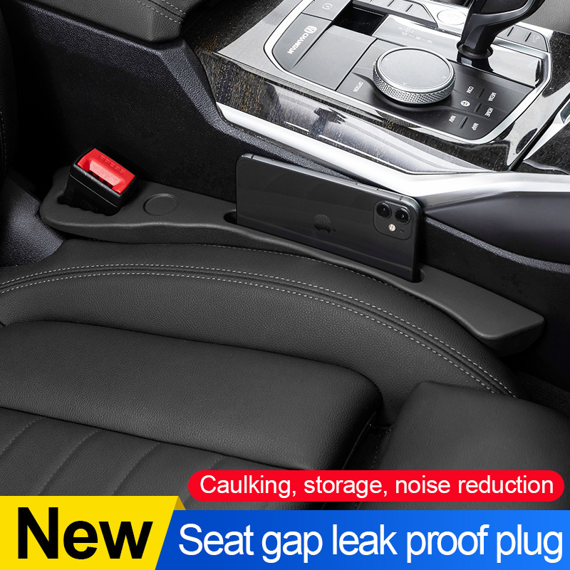 Car Seat Side Gap Filler Plug With Storage Slot Universal Anti Drop Stuff Auto Console Side Gap Filler