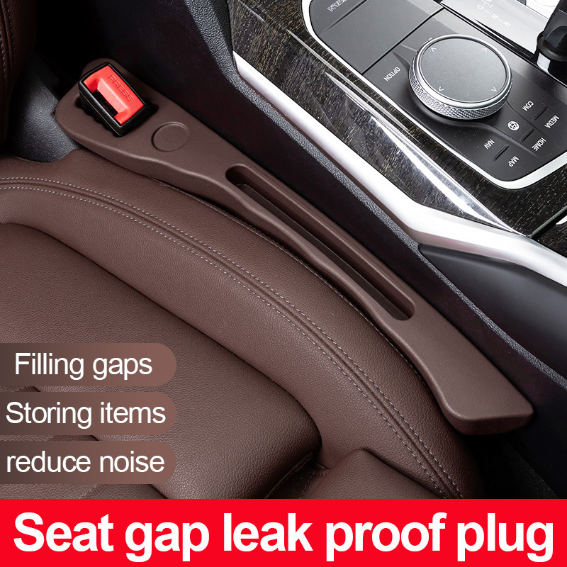 Car Seat Side Gap Filler Plug With Storage Slot Universal Anti Drop Stuff Auto Console Side Gap Filler