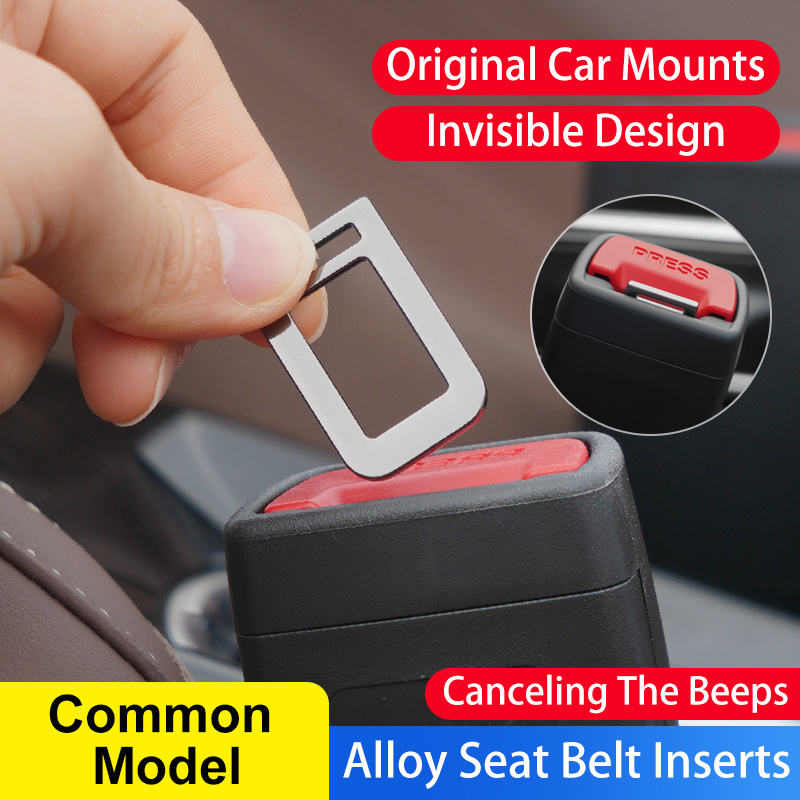 Auto Seatbelt Clip Extender Car Belt Extender Universal Standard Size Metal Holder Safety Seat Belt Buckle