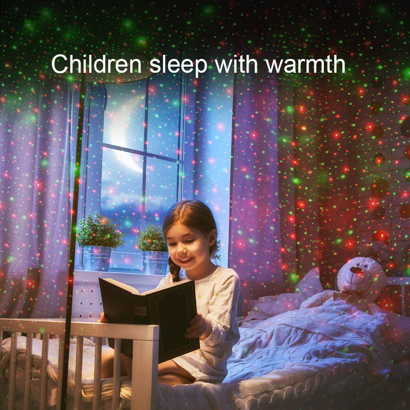 Voice Control Led Projector Night Light Projection Lamp Brightness Adjustable For Bedroom Kids Gift Starry Lights