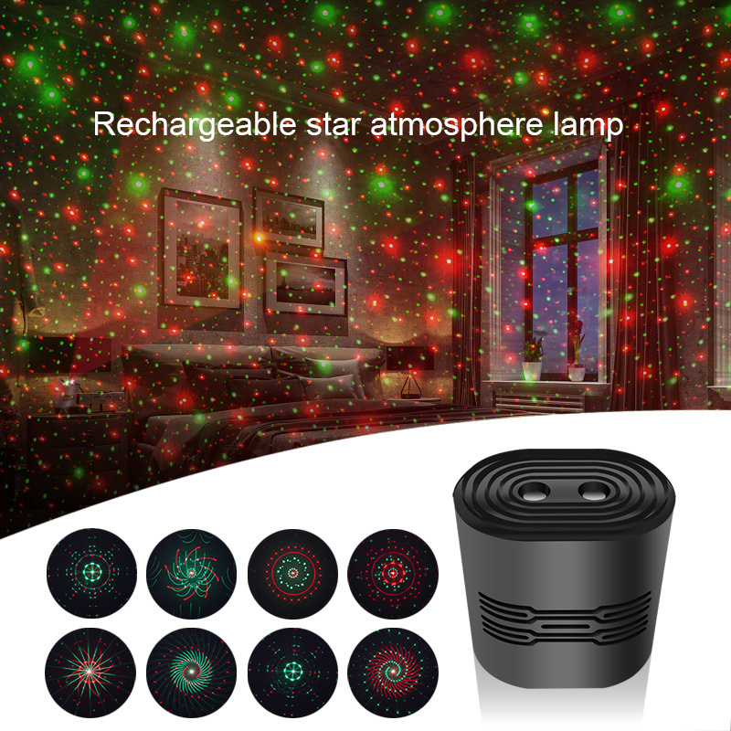 Voice Control Led Projector Night Light Projection Lamp Brightness Adjustable For Bedroom Kids Gift Starry Lights