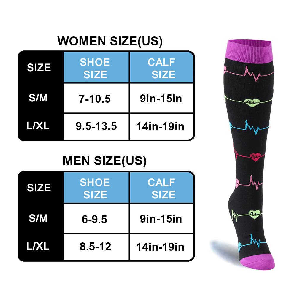 Custom Compression Socks Stockings 20-30 Mmhg Men Women Sports Socks Marathon Running Varicose Veins Sock