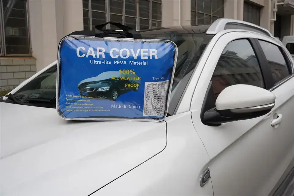 Four-season peva outdoor parking car roof umbrella hail protection car cover 2024