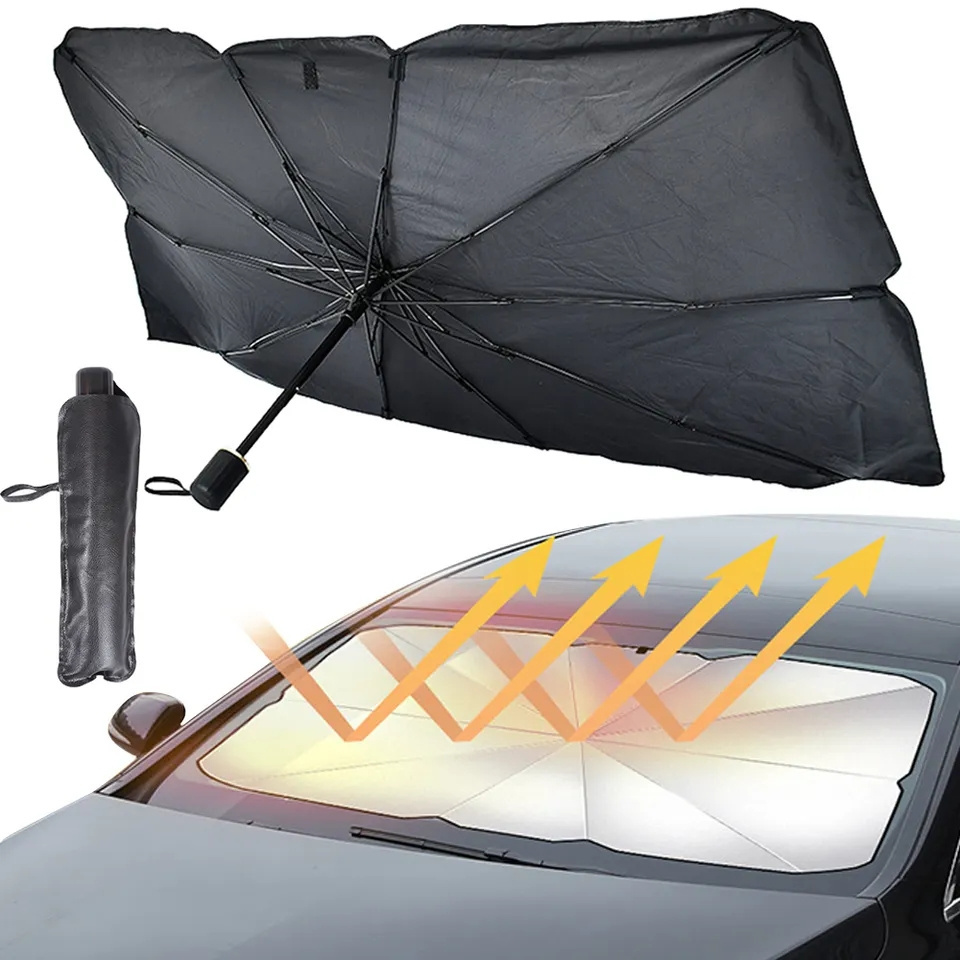 Portable Parking Uv Proof Sun Shade Foldable Windshield Foldable Car Sun Umbrella, Car Umbrella