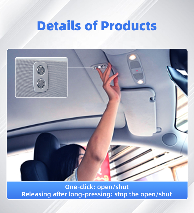 Hot Sale Auto Parts Car Panoramic Electric Sunroof Curtain Retractable Sunshade For Tesla Model Y