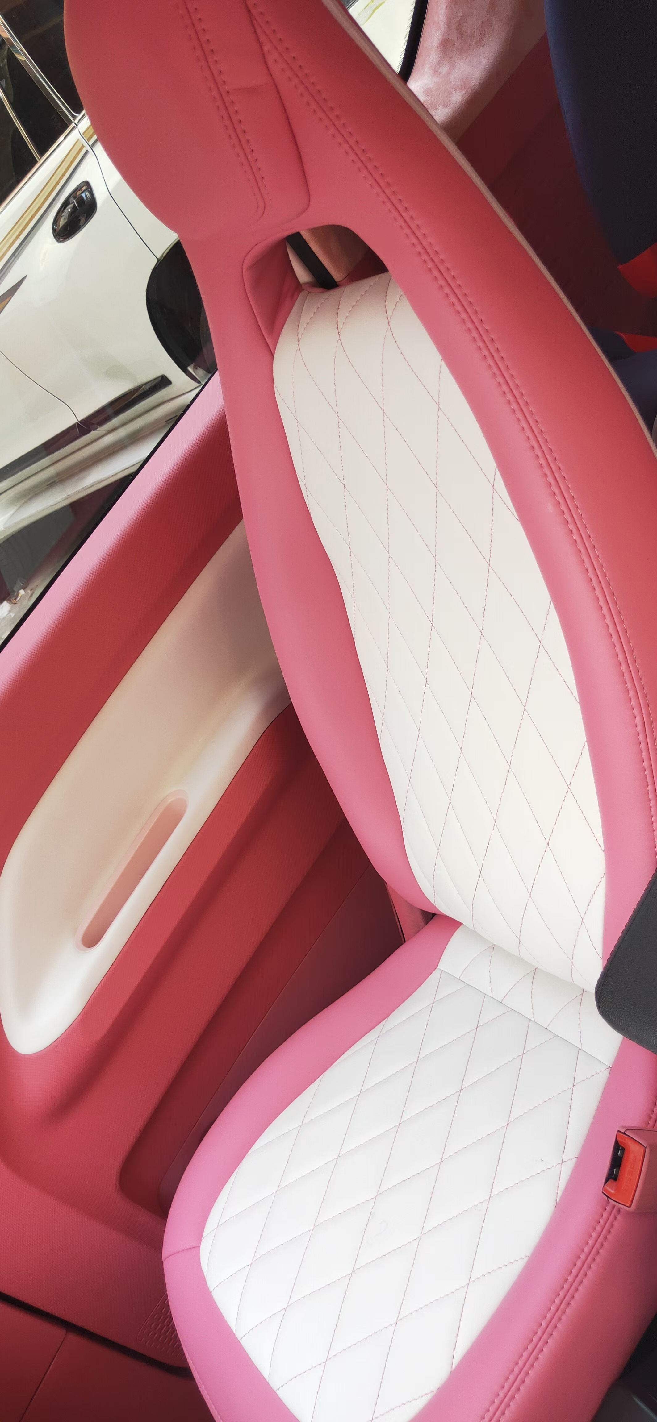 sewing pattern leather material high quality best price car seat cover leather car upholstery