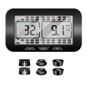 Truck Wireless Smart TPMS Solar Power Tire Pressure Monitoring System Sensor Gauge