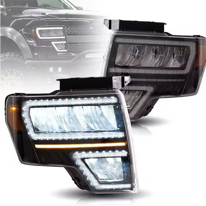 Factory Direct Car Headlamp With DRL Offroad Pickup truck Led Headlight For Ford F150