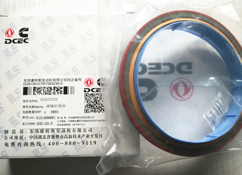 Dongfeng truck 6BT engine parts crankshaft rear oil seal 3925529