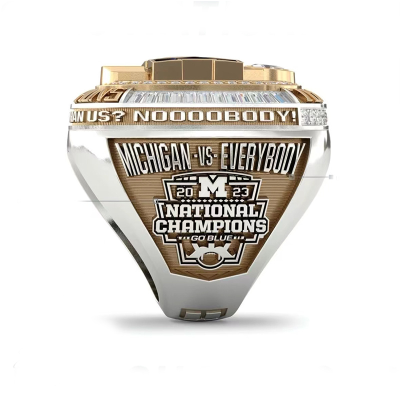 2024 Michigan Football Championship Ring Custom Youth Football Softball Usssa Baseball Hoop Basketball Championship Rings