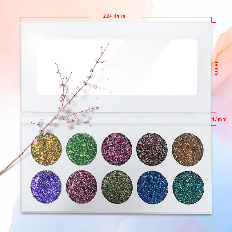 2020 factory Custom logo cosmetics makeup 8 colors eyeshadow private label pressed glitter eyeshadow palette