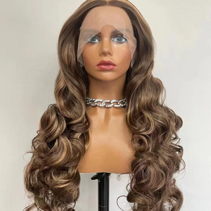 Wholesale Synthetic Lace Front Wigs High Quality Laces Frontal Futura Fiber Hair Wigs