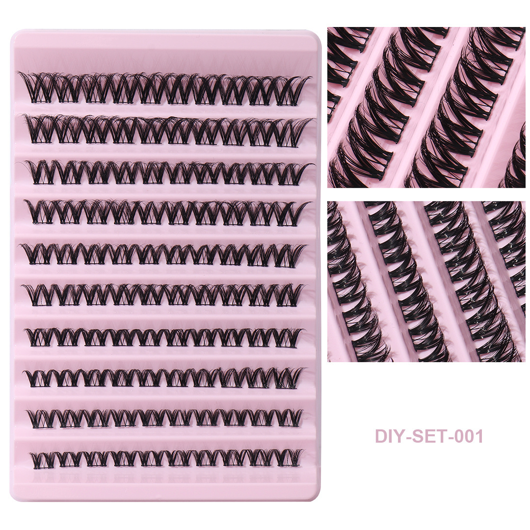 Super High Cost Performance Mink Individual Wispy Eyelashes Diy Cluster 3D Natural Layered Look Korean Pbt Segmented Lashes