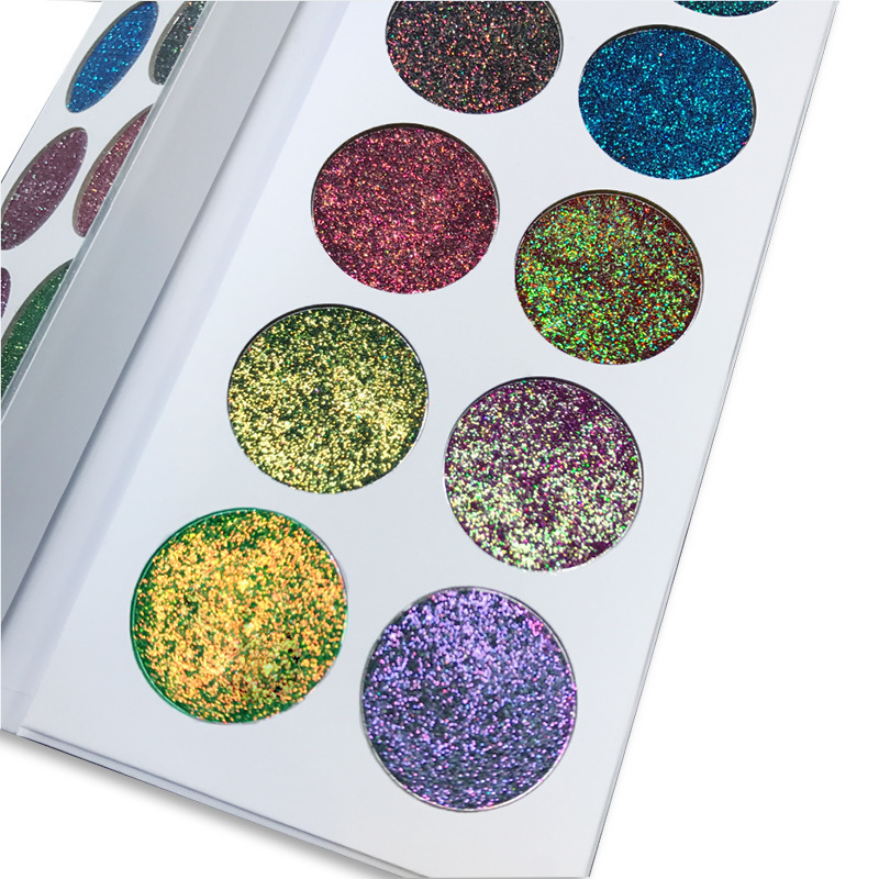 2020 factory Custom logo cosmetics makeup 8 colors eyeshadow private label pressed glitter eyeshadow palette