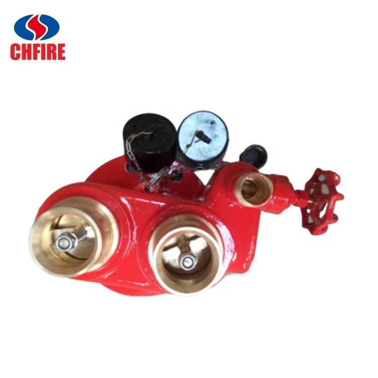 2-Way Fire Department Connection Siamese breeching inlet valve  For Fire Equipment