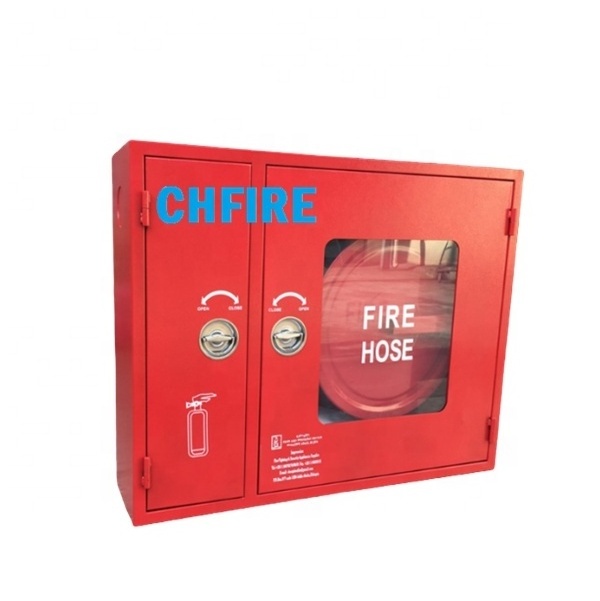 fire extinguisher and fire hose reel box , double door fire cabinet