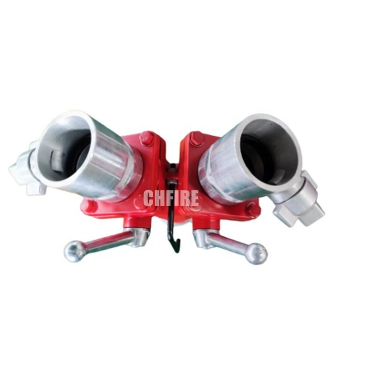 CHFIRE Fire Water Power Fire Pump Adapter 2 Way Breeching Inlet