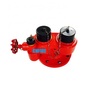 2-Way Fire Department Connection Siamese breeching inlet valve  For Fire Equipment