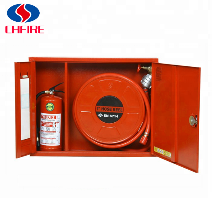 fire extinguisher and fire hose reel box , double door fire cabinet