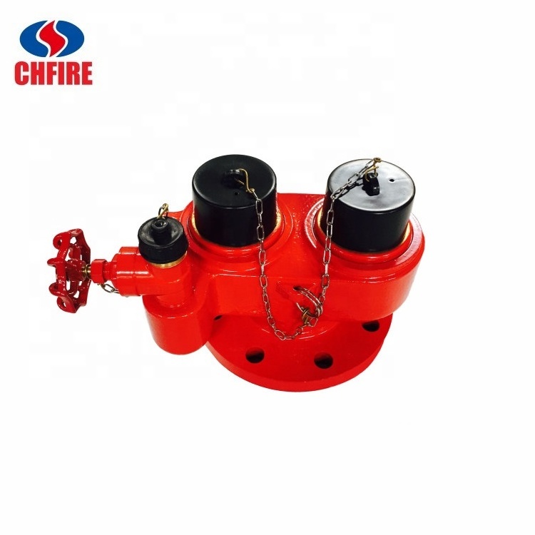 2-Way Fire Department Connection Siamese breeching inlet valve  For Fire Equipment